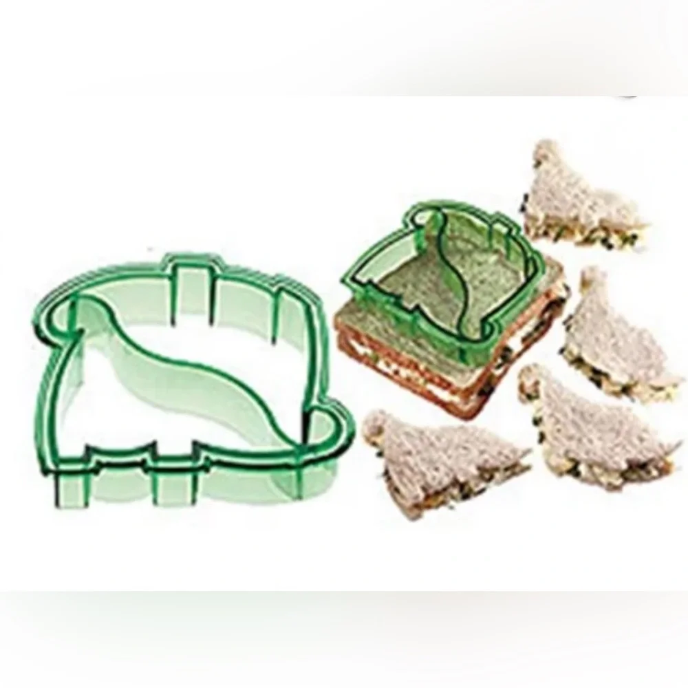 Green Dinosaur Cookie/Sandwich Cutter